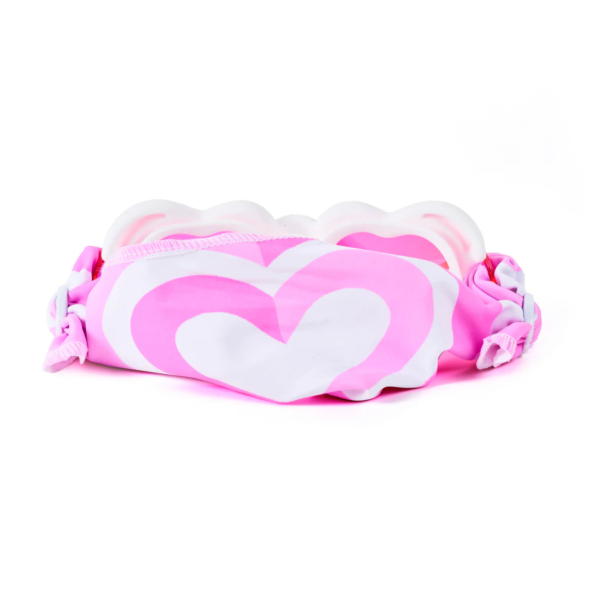Soft Crush Fabric Strap Heart Swim Goggles