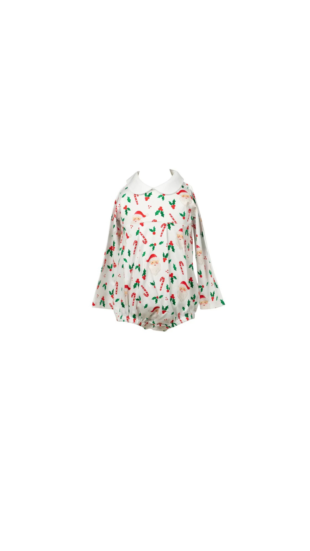 St. Nick Long Sleeve Boy Bubble