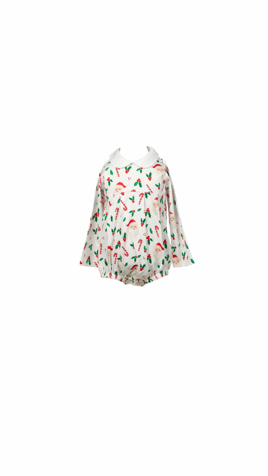 St. Nick Long Sleeve Boy Bubble