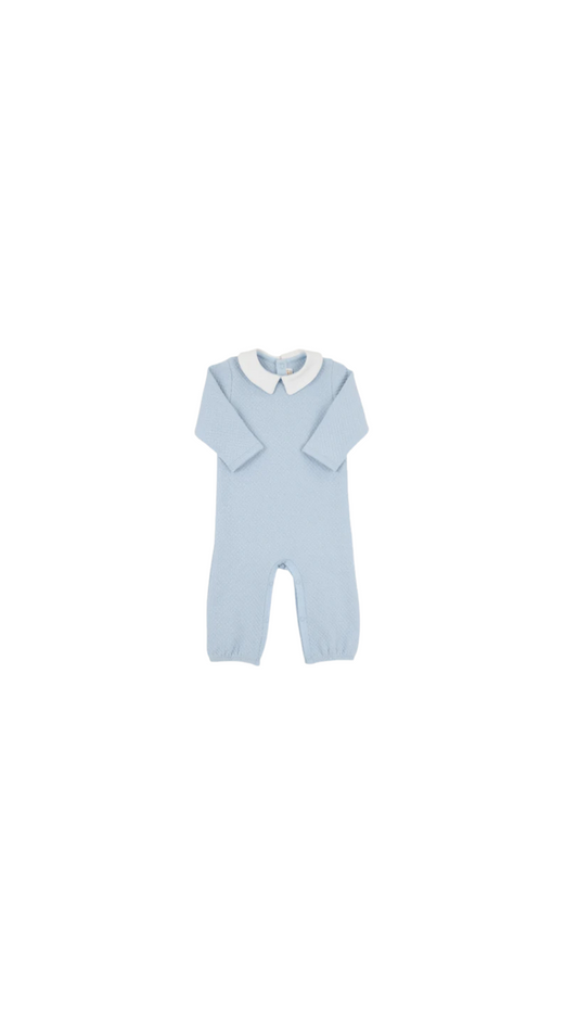 Potter's Playsuit Quilted Buckhead Blue/Worth Ave White