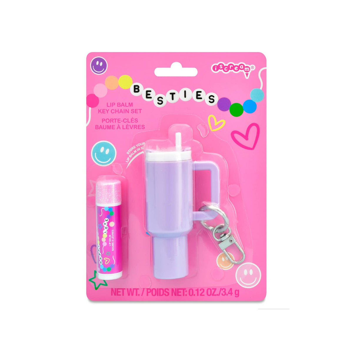 Besties Lip Balm Key Chain Set