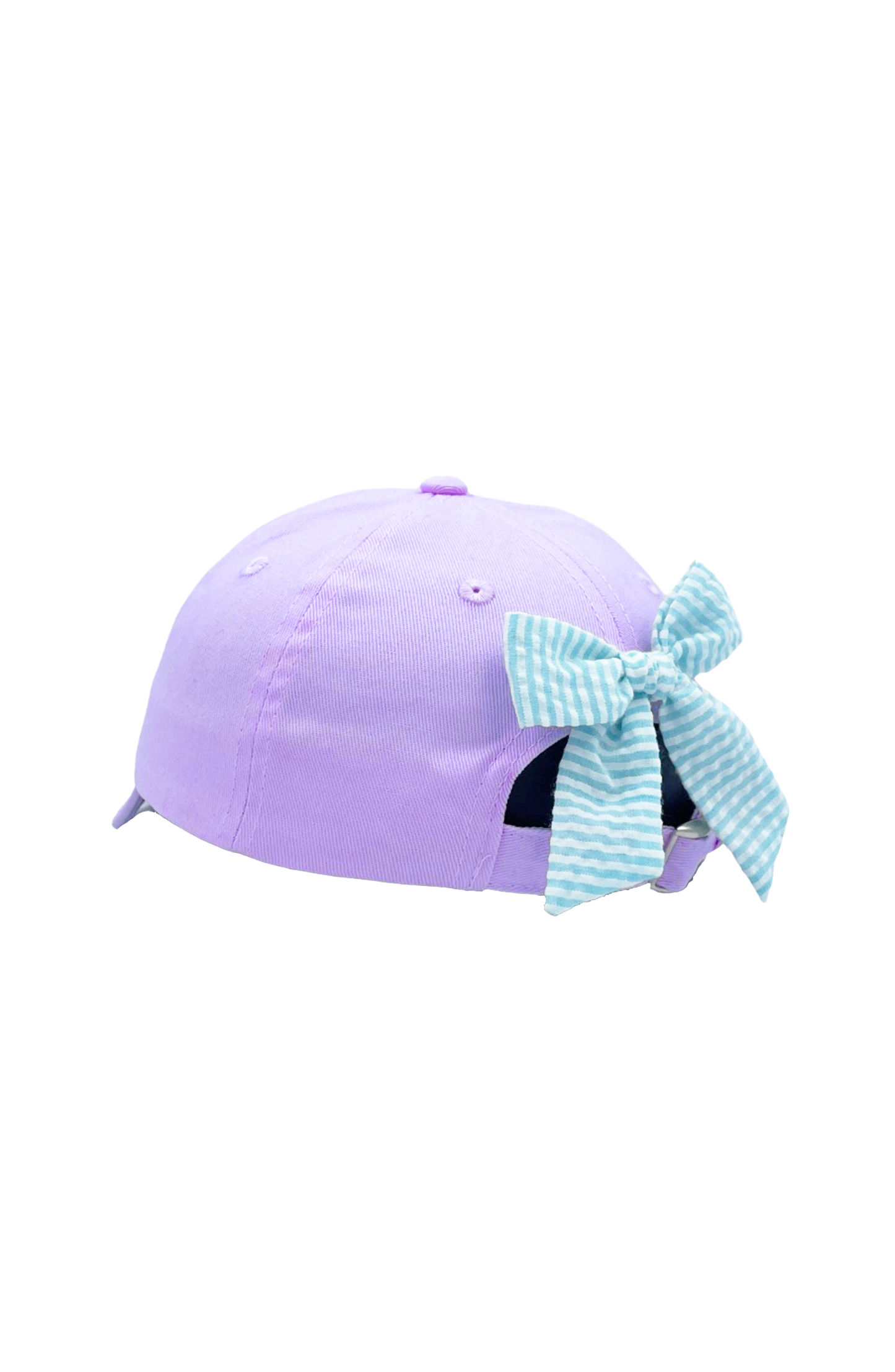 Lavender Mermaid Bow Baseball Hat - Youth (2-8)