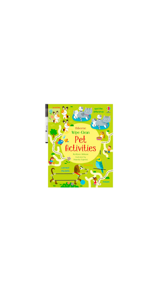 Wipe-Clean Pet Activities