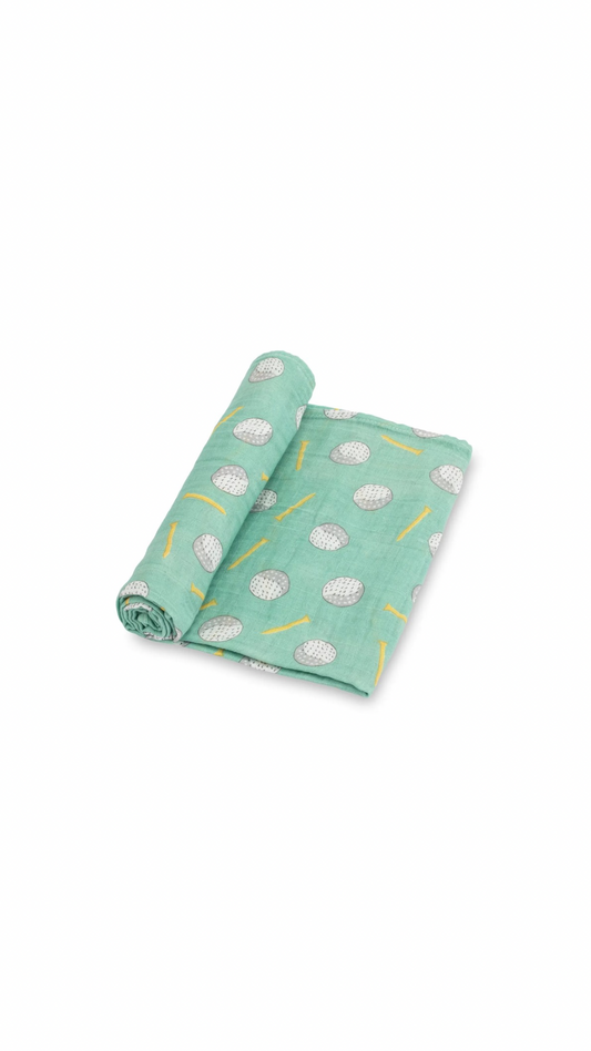 Hole in One Golf Baby Swaddle Blanket