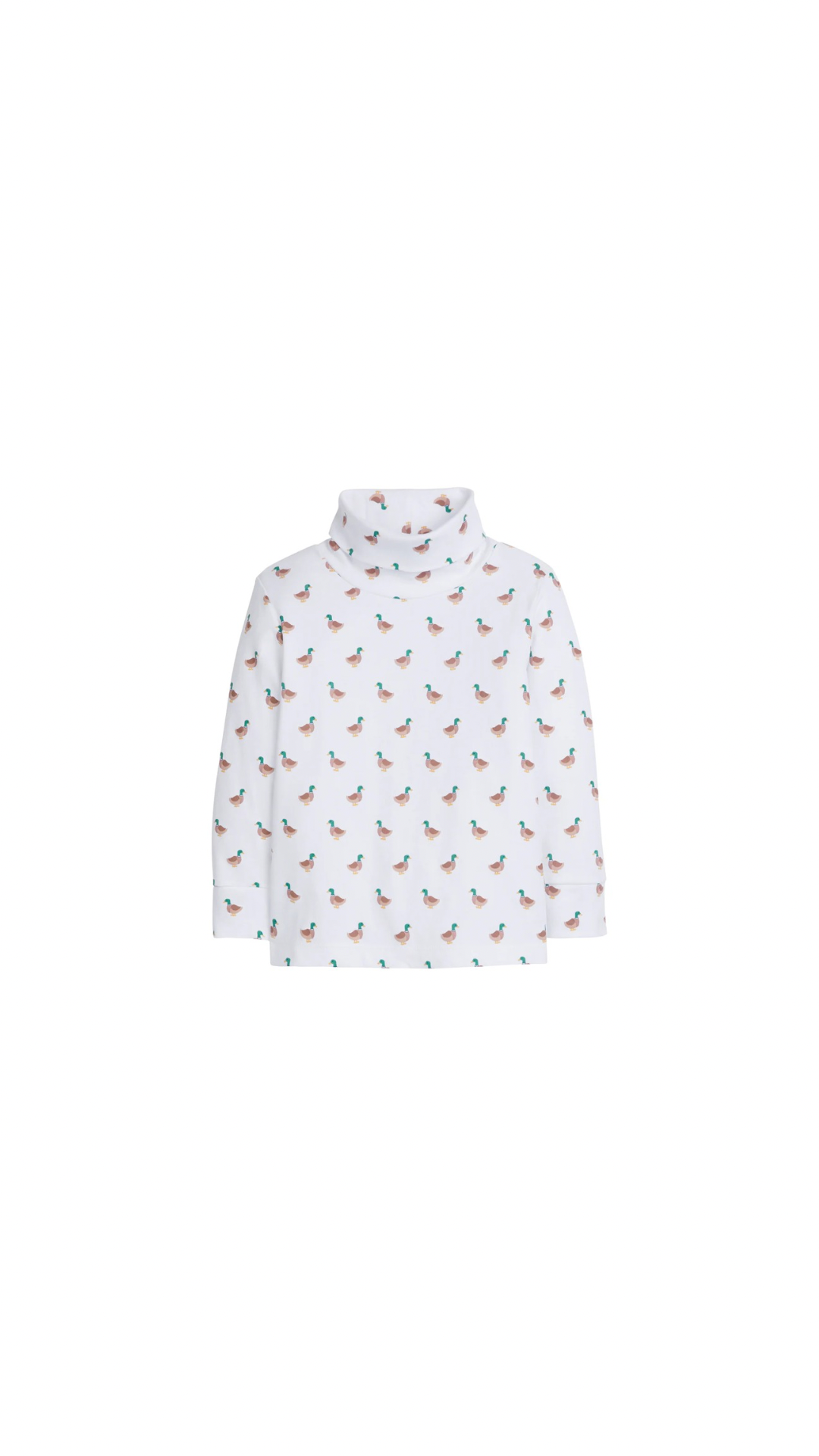 Printed Turtleneck Mallard