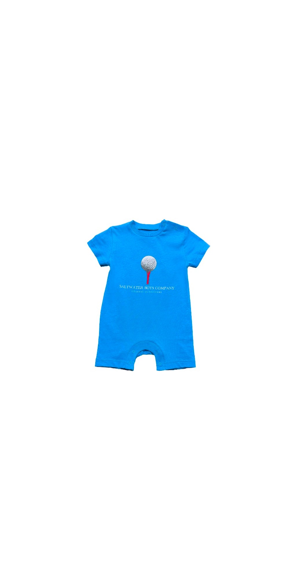 Golf Ball Romper, Parisian Blue