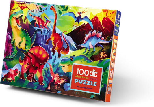 100-Piece Holographic Puzzle - Dinosaur World