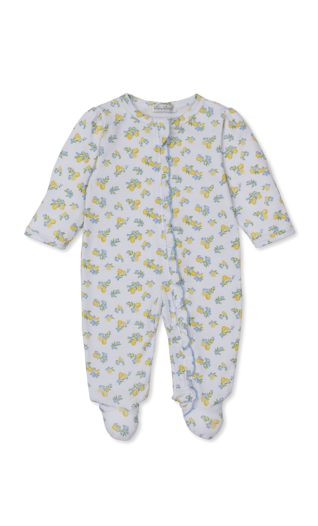 Lemon Blossoms Multi- Footie with Zipper PRT