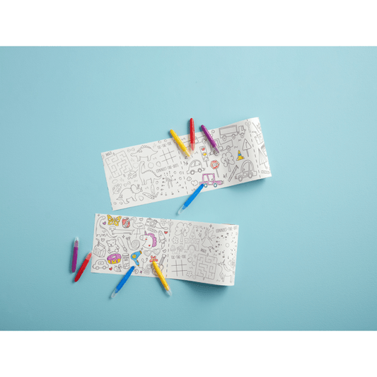 Pink Coloring Roll Crayon Set