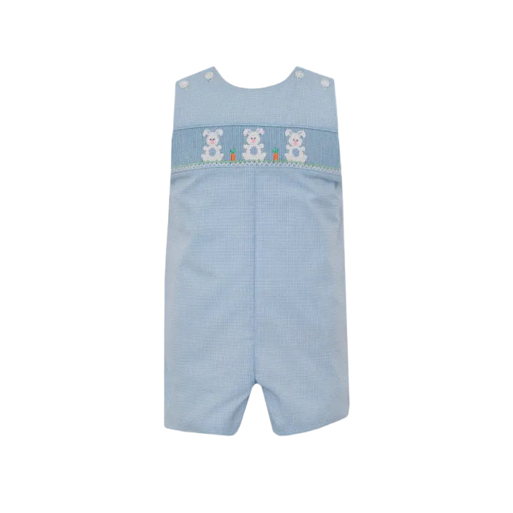 Bunnies Boys Light Blue Microcheck Jon Jon
