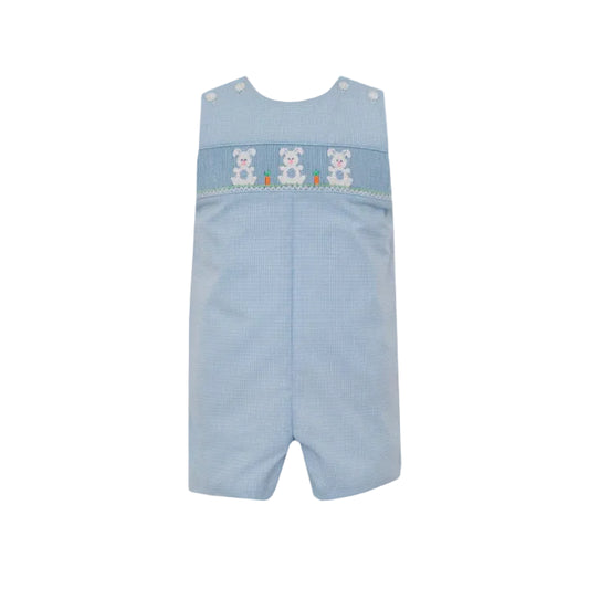 Bunnies Boys Light Blue Microcheck Jon Jon