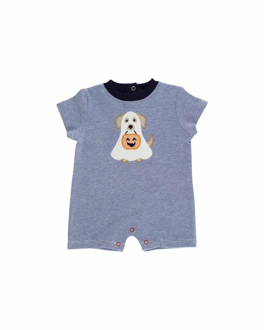 Happy Howl-o-ween Short Knit Romper
