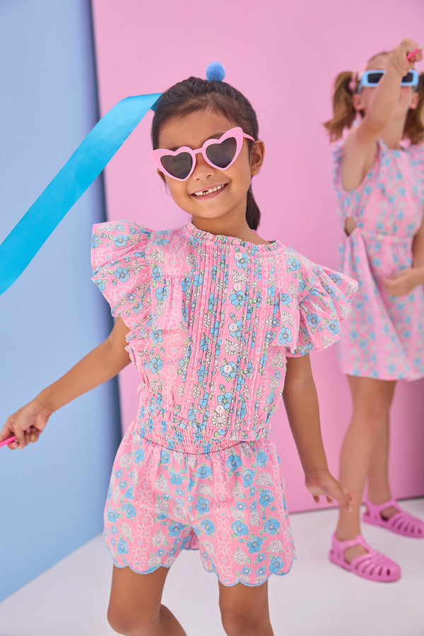 Annie Top- Spring Marguerite Floral