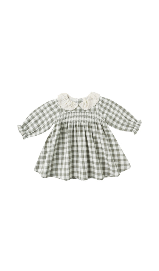 Callie Dress - Forest Check