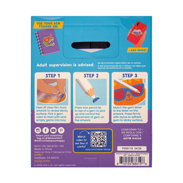Mini Razzle Dazzle DIY Gem Sticker Kit - Happy Stuff
