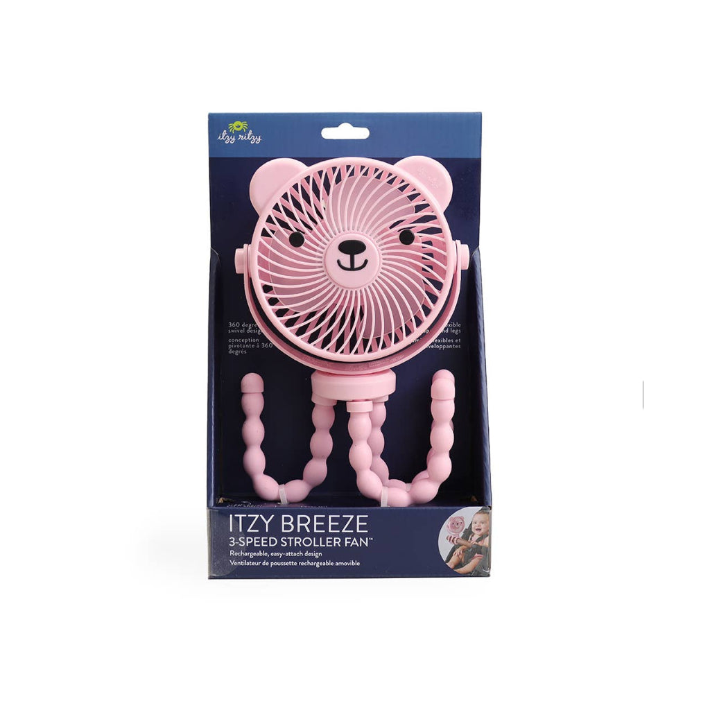 Itzy Breeze 3-Speed Stroller Fan Pink