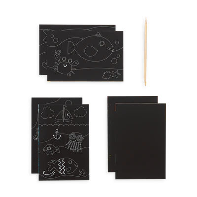Mini Scratch & Scribble Art Kit: Friendly Fish