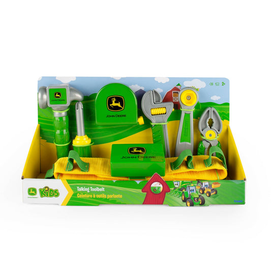 TOMY John Deere Deluxe Talking Toolbelt - 7-Piece Tool Set