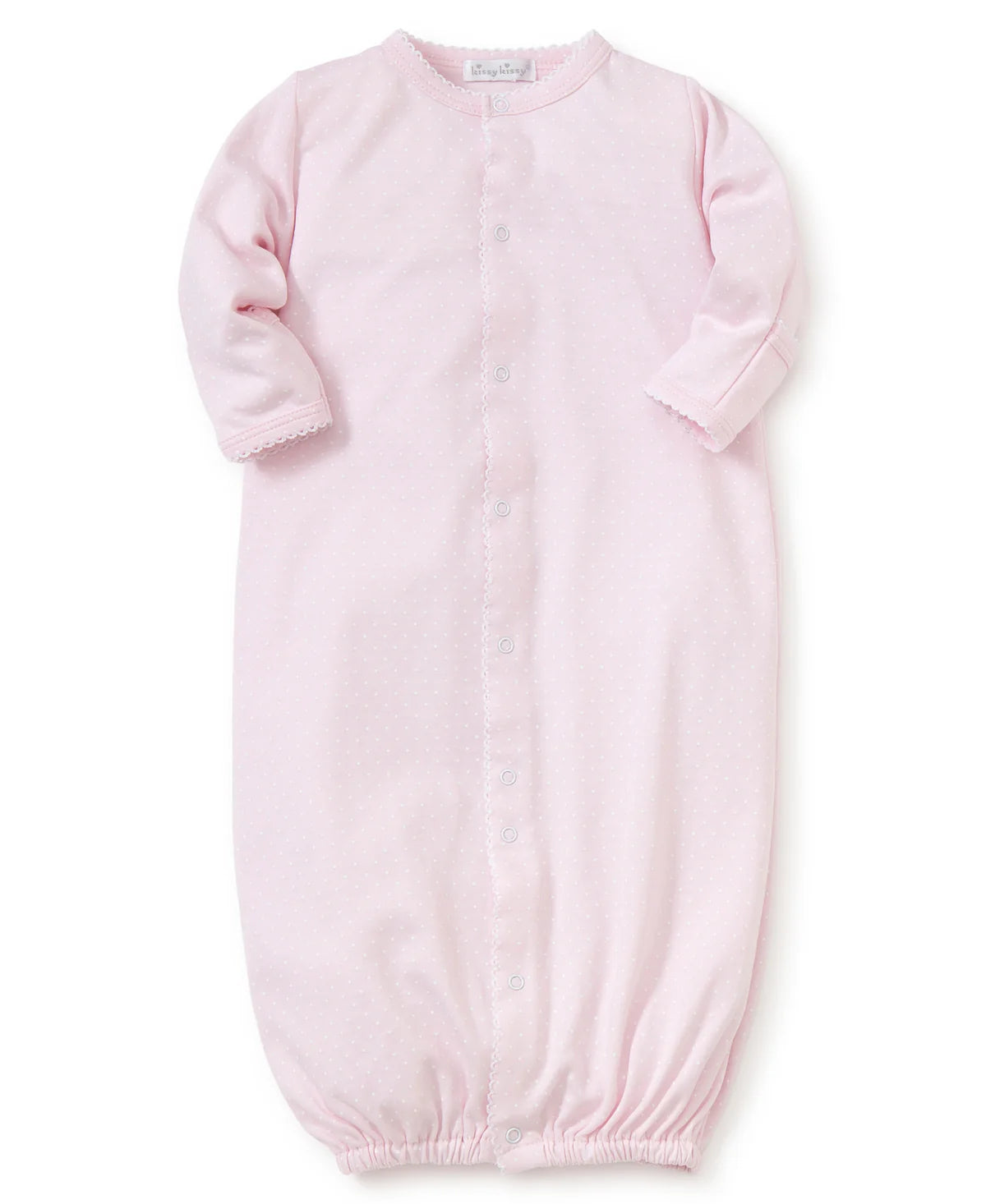 Pink/White New Kissy Dots Print Converter Gown