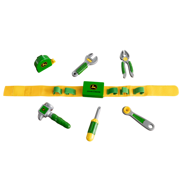 TOMY John Deere Deluxe Talking Toolbelt - 7-Piece Tool Set