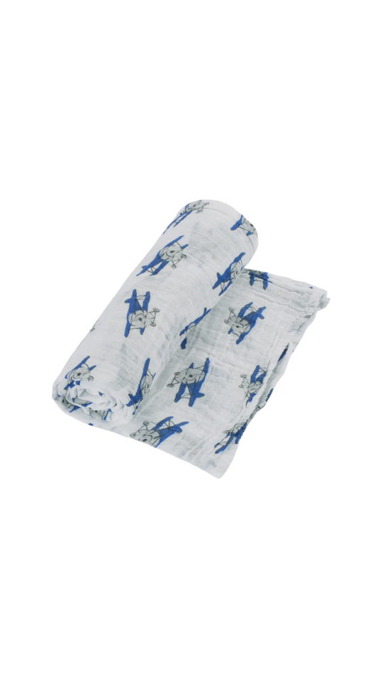 Up, Up, Up and Away Baby Swaddle Blanket