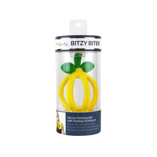 Bitzy Biter™ Teething Ball Baby Teether Lemon