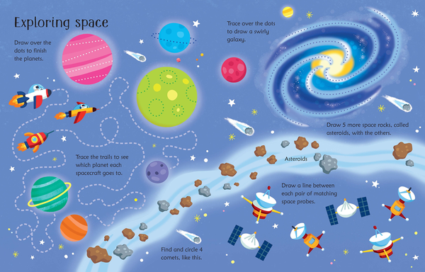 Wipe-Clean Space Activities : Usborne