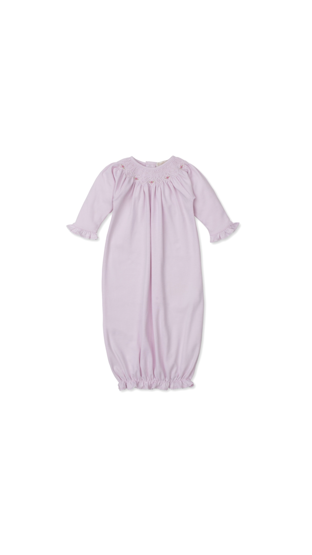 Pink CLB Fall Bishop-Sack with Hand Smocking