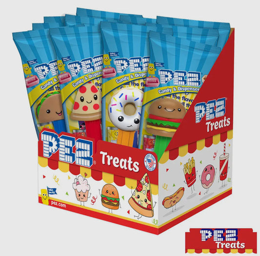 Treats, Pizza Taco Bruger Pez Candy, Assortment