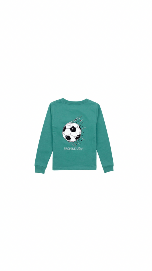 Boys Goal Long Sleeve Teal