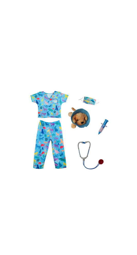 Veterinarian Set, Includes 7 Accessories Blue