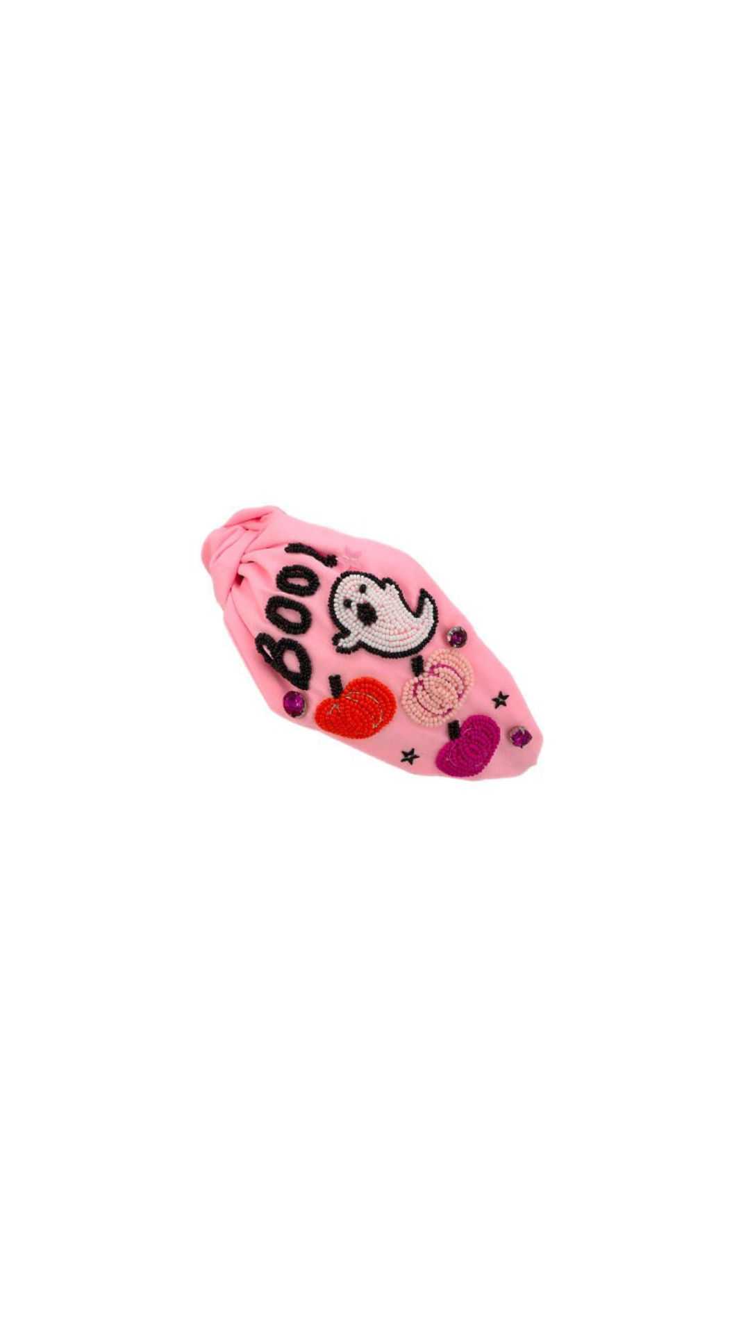 Halloween "BOO" Ghost Pink Headband