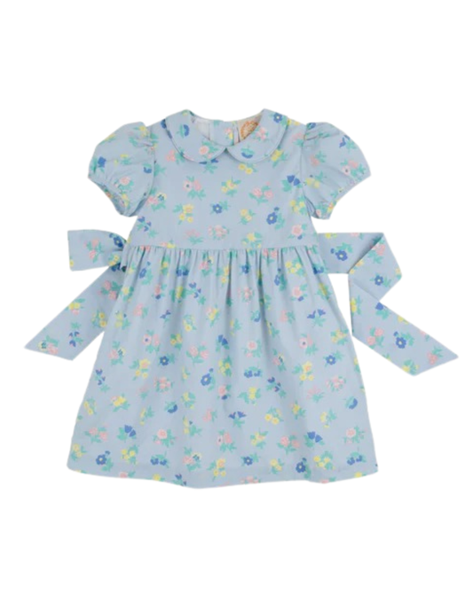 Little London Flowers Cindy Lou Sash Dress - Broadcloth