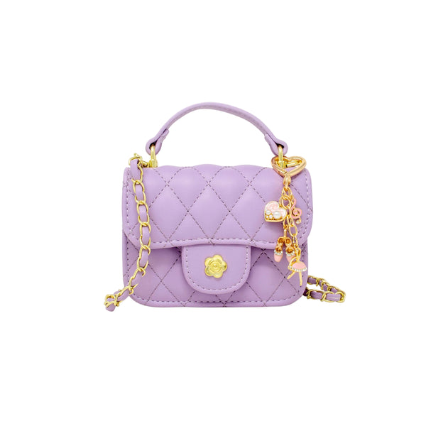 Tiny Quilted Ballet Charm Handbag