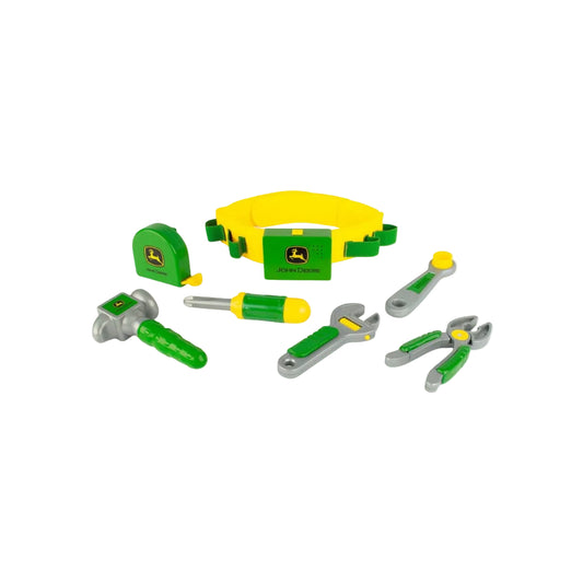 TOMY John Deere Deluxe Talking Toolbelt - 7-Piece Tool Set