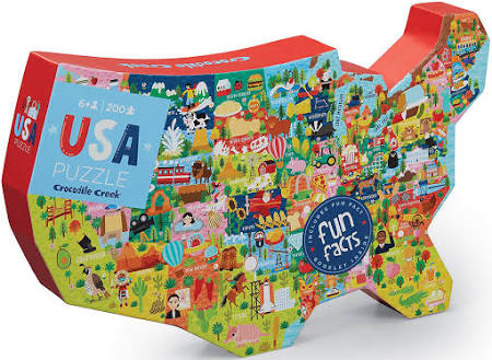 200-Piece Puzzle - USA Shaped Box