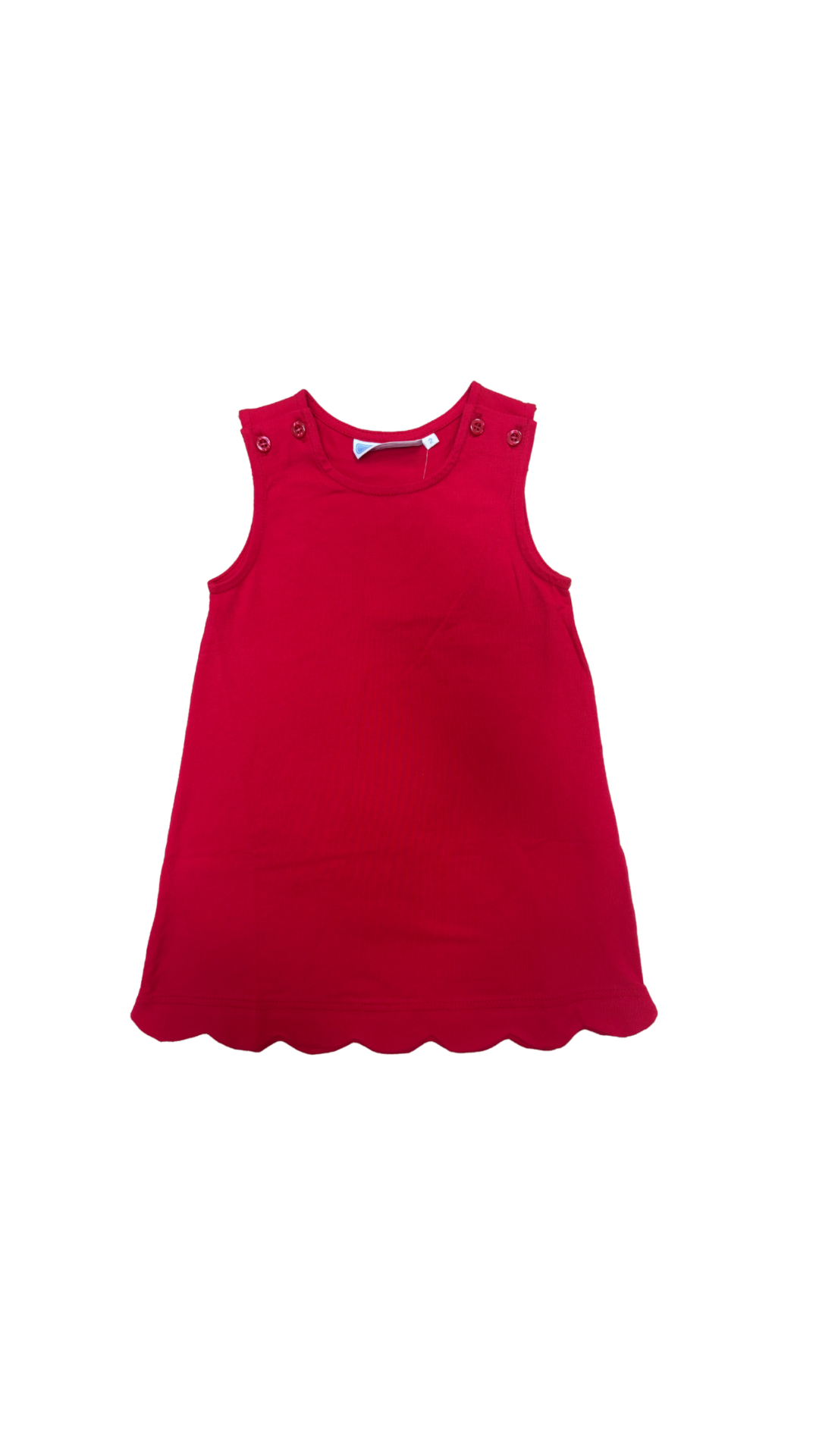 Scalloped Jumper - Red