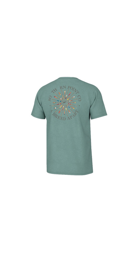 Youth Boat Paddles Short Sleeve Tee Emerald Coast