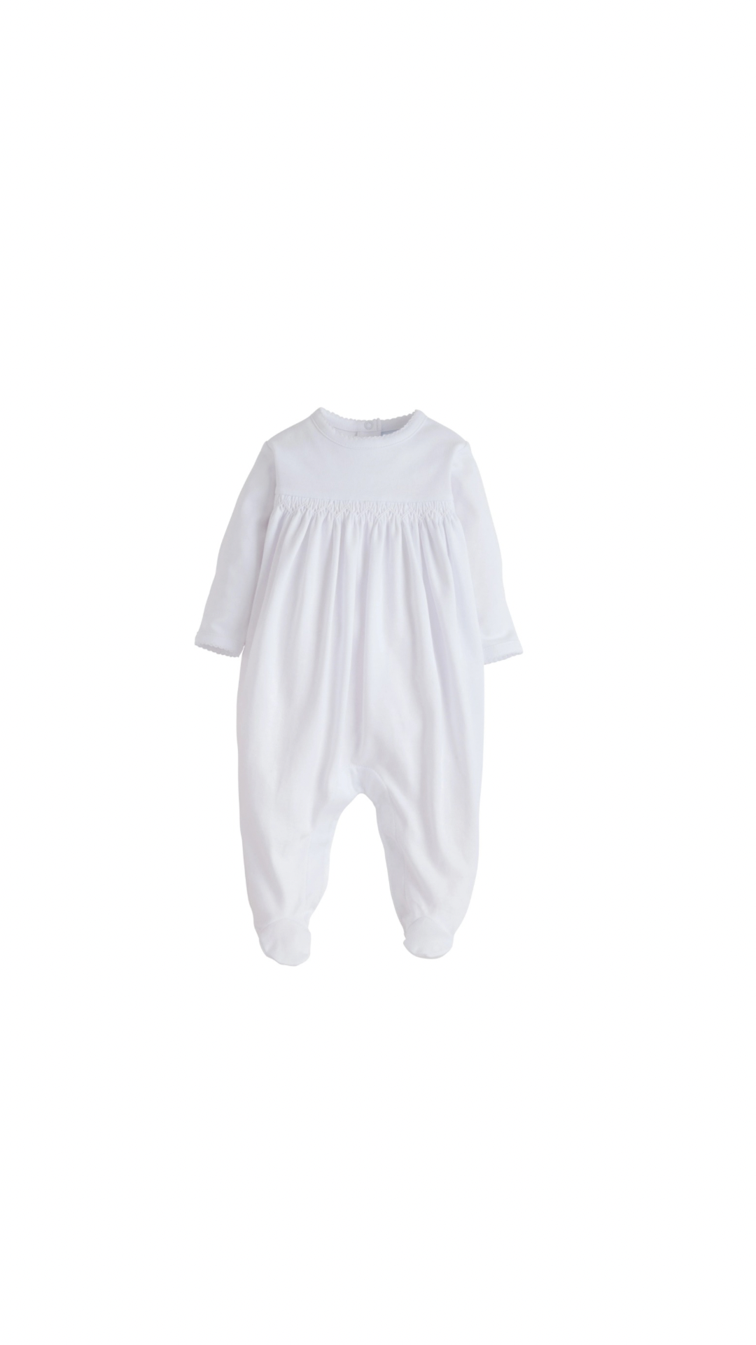 Welcome Home Layette Footie - White