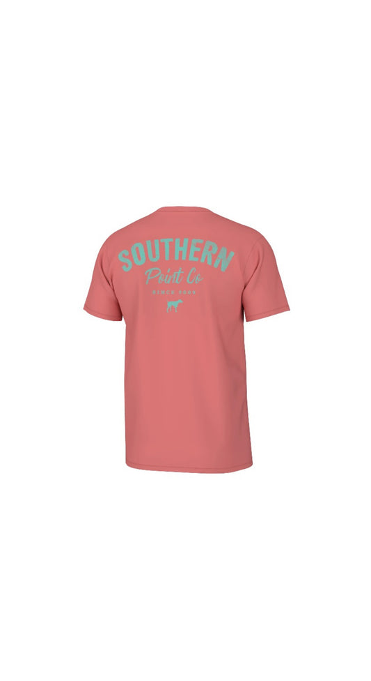 Youth Original Dog Logo Short Sleeve Tee Cranberry