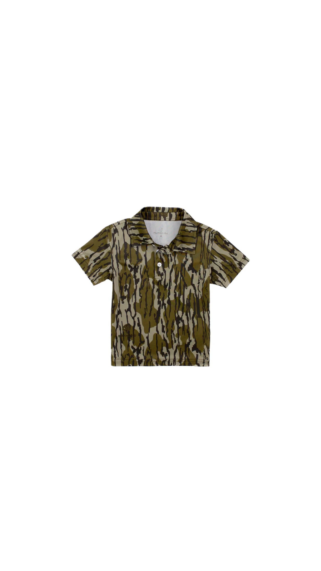 Boys Inlet Polo Mossy Oak Original Bottomland