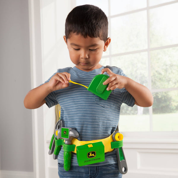 TOMY John Deere Deluxe Talking Toolbelt - 7-Piece Tool Set