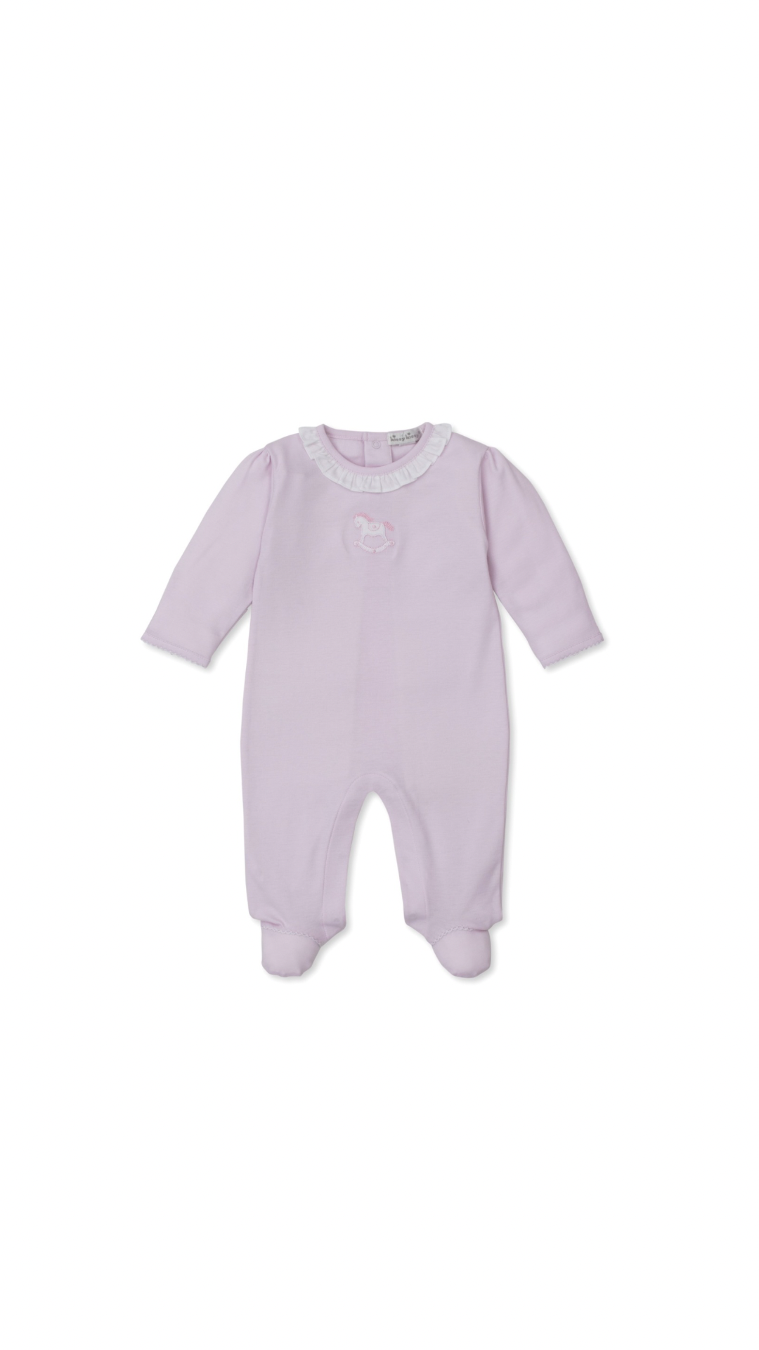 Pink Riding Rockers Ruffle - Footie