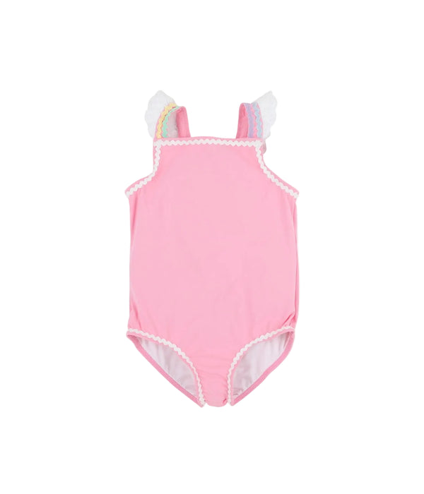 Long Bay Bathing Suit Hamptons Hot Pink/Worth Ave White/Multicolor