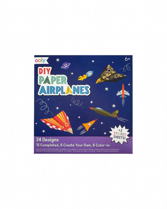 D.I.Y. Paper Air Planes Activity Kit - Set of 24 Designs