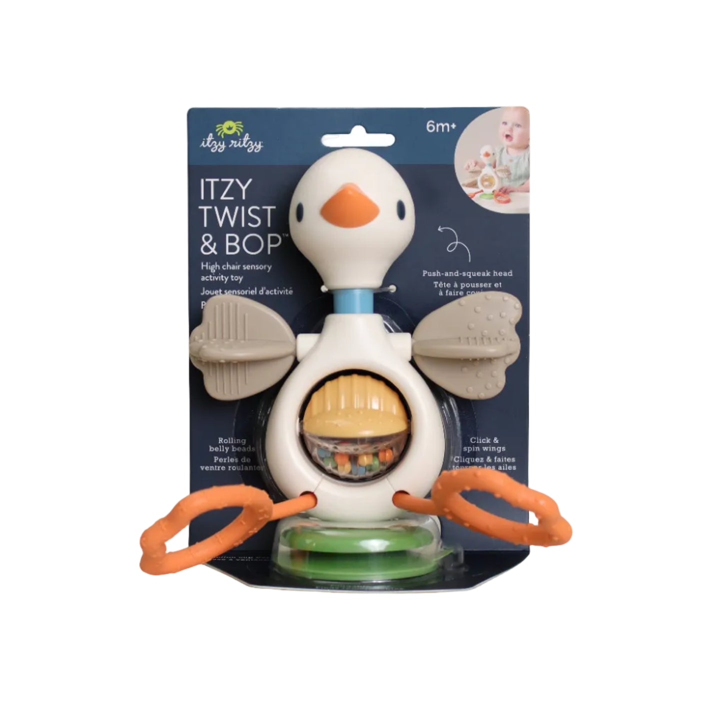 Itzy Twist & Bop™ - High Chair Sensory Toy Goose