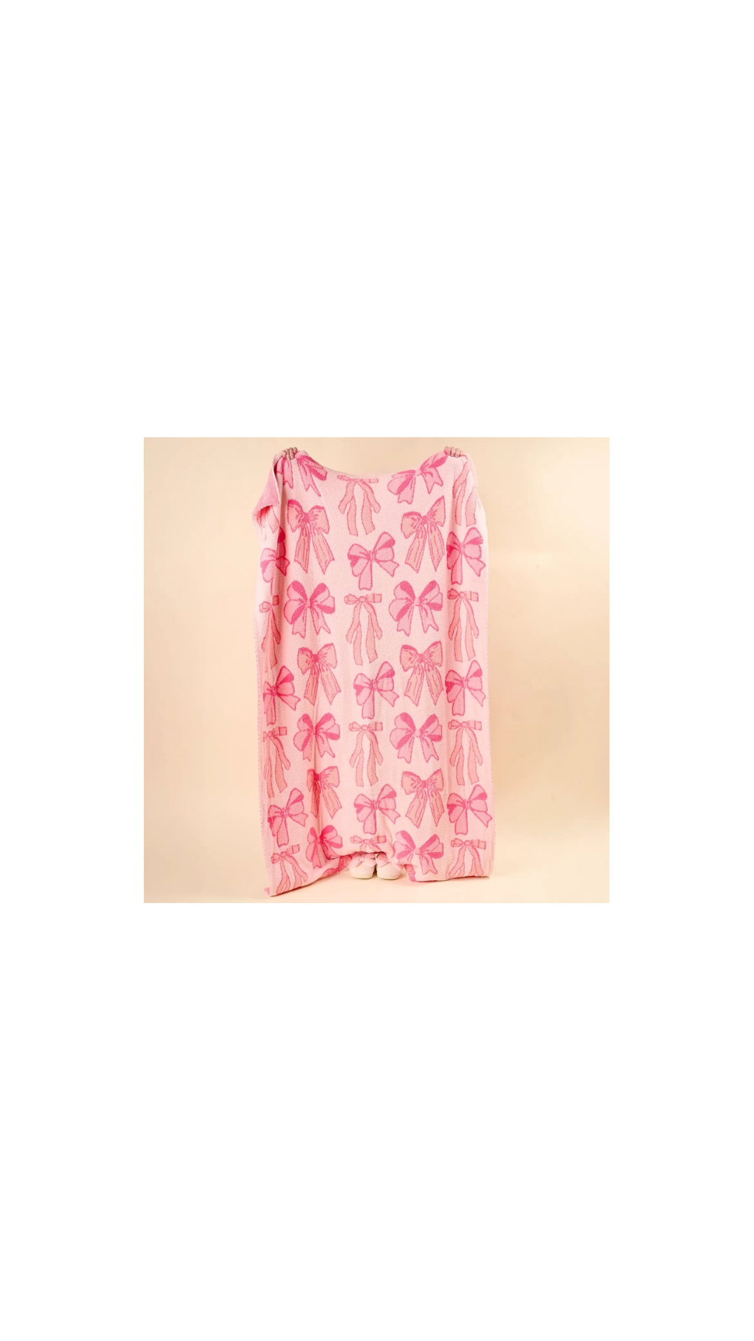 Cozy Dreams Luxe Blanket-Blushing Bows Pink