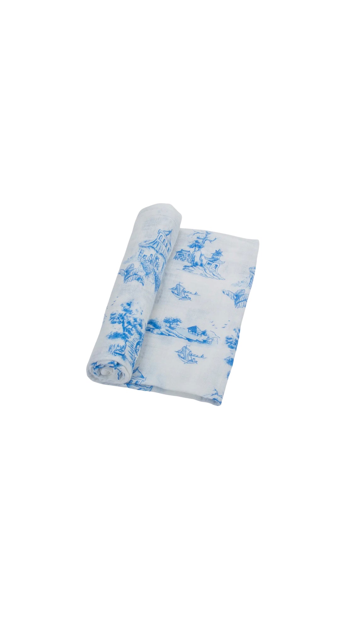 Chinoiserie Baby Muslin Swaddle