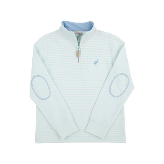 Hayword Half-Zip Sea Island Seafoam Stripe/Beale Street Blue