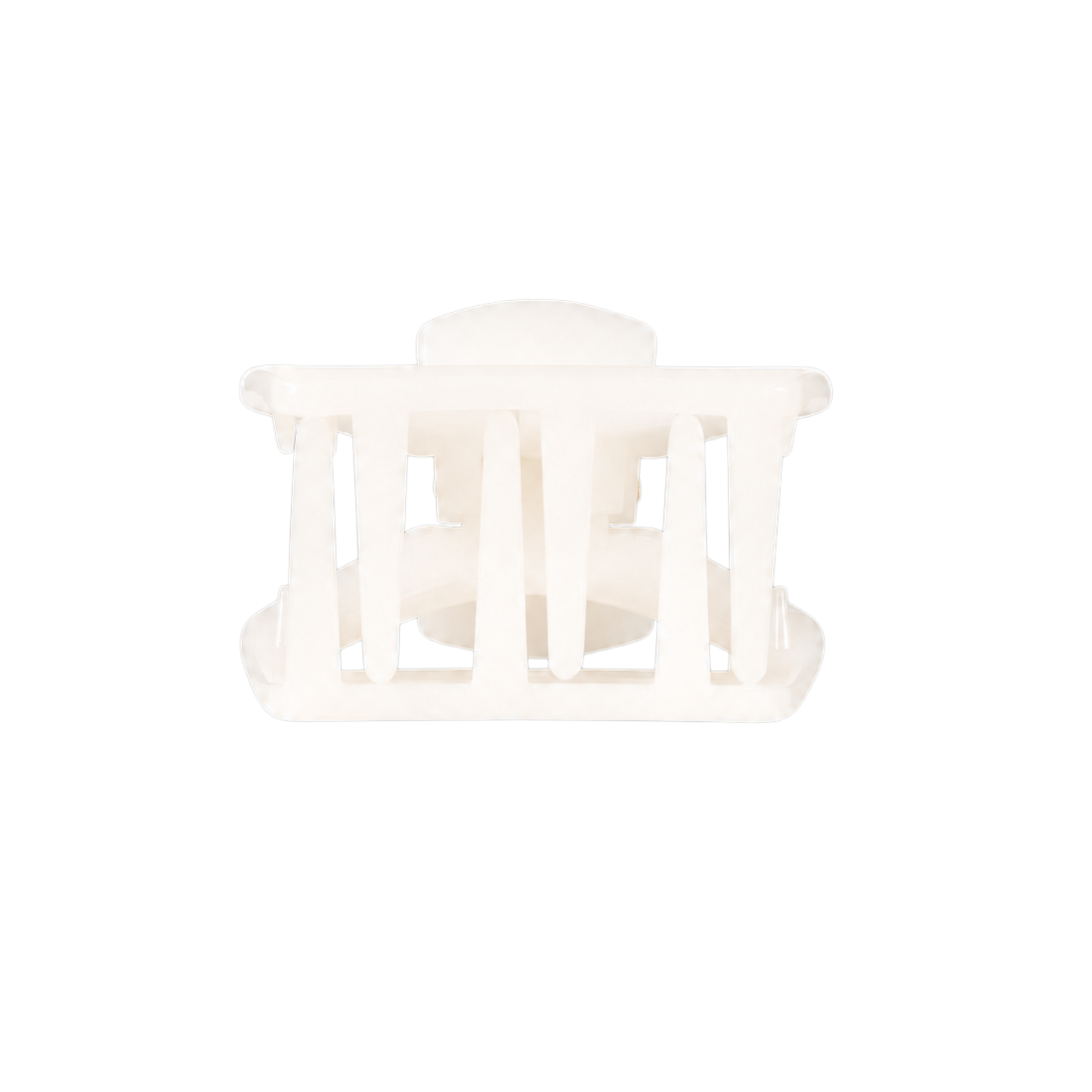 Open | Coconut White | Petite Claw Clip